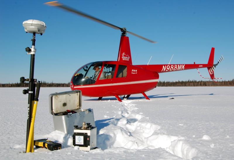 Minto Flats Helicopter-supported gravity
